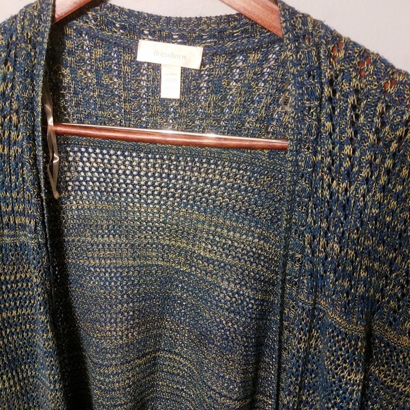 Like New 💙 Cozy Blue Knit Cardigan - Picture 2 of 6